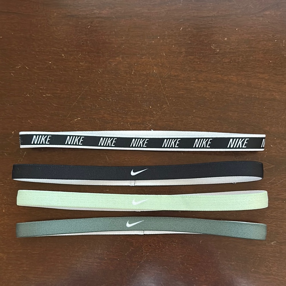Set of 4 Nike Headbands - Black and Green - NWOT